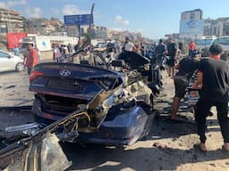 غارة تستهدف سيارة على اوتوستراد خلدة
