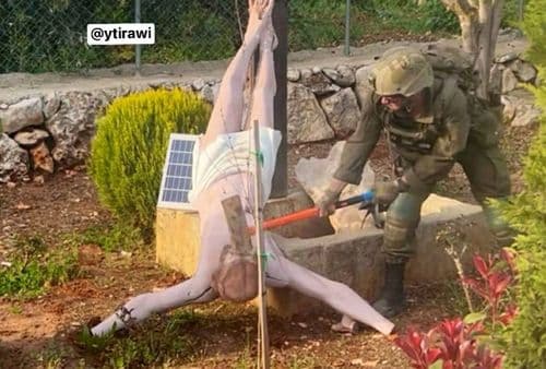 الجيش الإسرائيلي يعترف بحادثة تدمير تمثال يسوع المسيح في الجنوب!