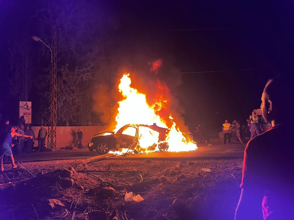 استهداف جديد في حومين الفوقا وسقوط إصابة